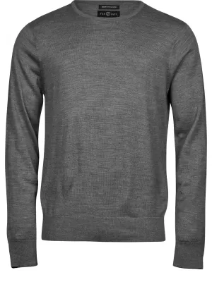 Pánsky sveter TEE JAYS | TJ 6000 GREY MELANGE