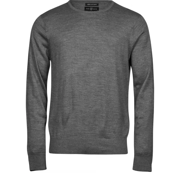  Pánsky sveter TEE JAYS | TJ 6000 GREY MELANGE 