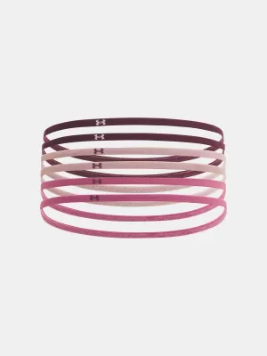 Dámske gumičky UNDER ARMOUR W MINI ELASTIC 6PK 1389932-602 ČERVENÁ
