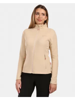 Dámska fleecová mikina KILPI GLAMER-W ZL0210KI BÉŽOVÁ