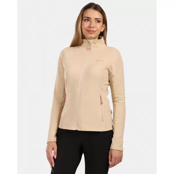  Dámska fleecová mikina KILPI GLAMER-W ZL0210KI BÉŽOVÁ 