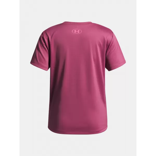  Dievčenské tričko UNDER ARMOUR TECH VARSITY GRAPHIC SS 6007917-659 ČERVENÁ 