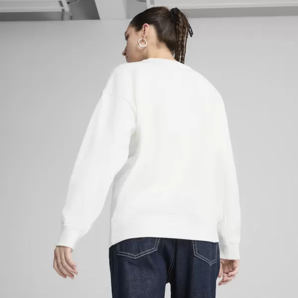  Dámska mikina PUMA ESS OVERSIZED CREW FL 68540002 PUMA BIELA 