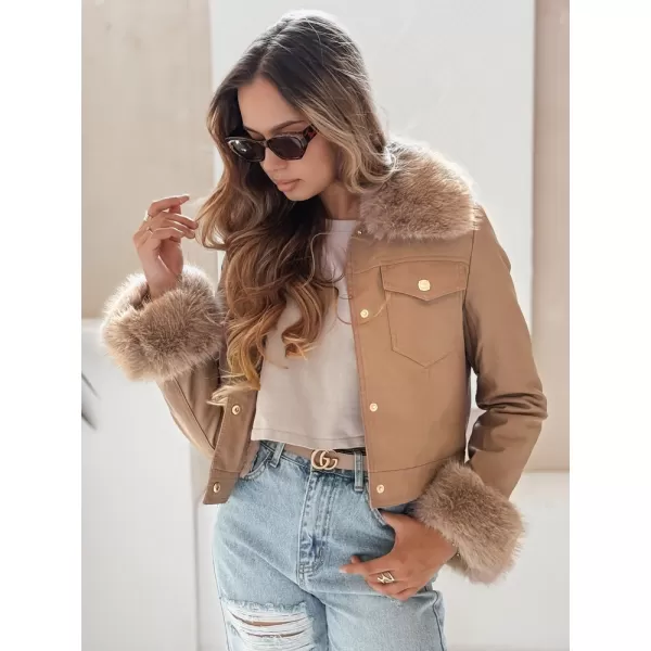  Dámska bunda DSTREET TY5139 KARAMEL 