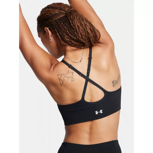  Dámska podprsenka UNDER ARMOUR VANISH SEAMLESS LOW BRA 1384417-001 ČIERNA 