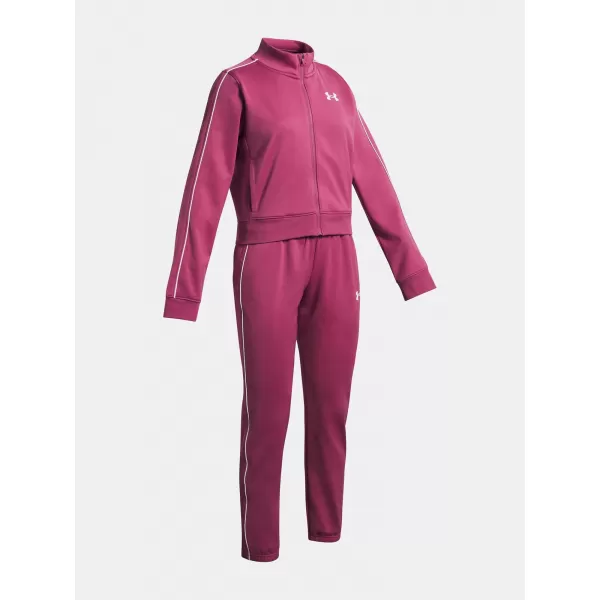  Dievčenská súprava UNDER ARMOUR UA ICON KNIT CROP TRACKSUIT 1386528-659 ČERVENÁ 