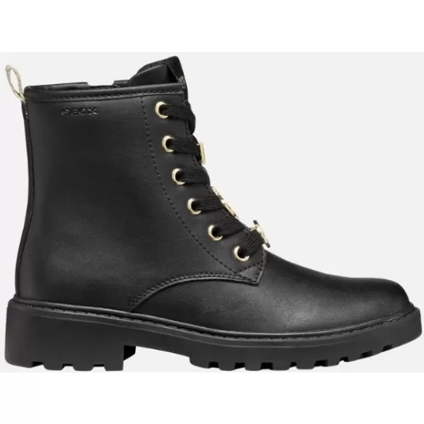 Dievčenské členkové čižmy GEOX B462LC022FUC0724 ČIERNA 