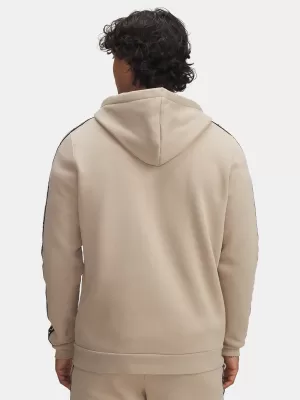 Pánska mikina UNDER ARMOUR UA ICON FLEECE FZ TAPING 1390298-299 HNEDÁ