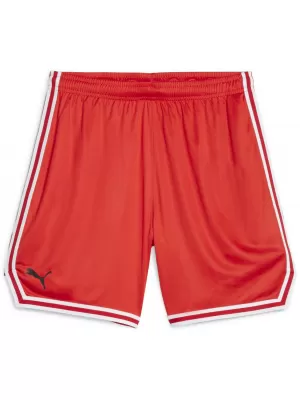 Kraťasy PUMA HOOPS TEAM GAME SHORT 67662904 ČERVENÁ PUMA