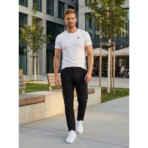  Pánske nohavice ALTISPORT ATS TROUSER SLIM-FIT ČIERNA 