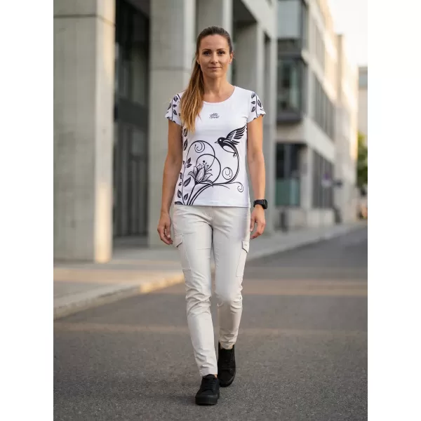  Dámska voľnočasová košeľa premium ALTISPORT VOJ/ALW106TR06 BIELA 