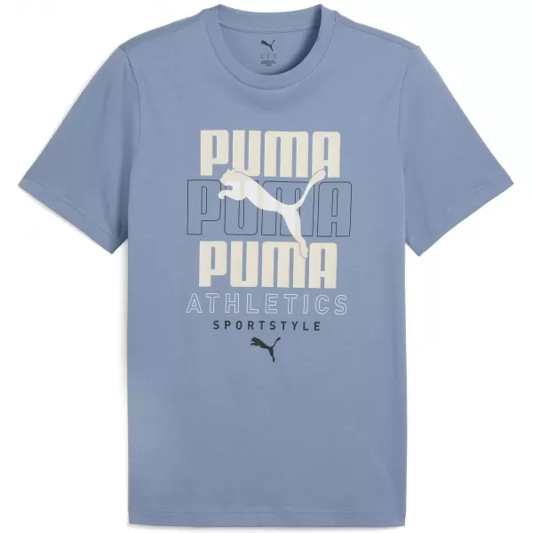  Tričko PUMA GRAPHIC STACKED GRAPHIC TEE 68803834 STUDENÝ MODRÝ 