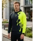 Pánska prémiová funkčná mikina ALTISPORT VOJ/ALM112MI01 ČIERNO-FLUO ŽLTÁ