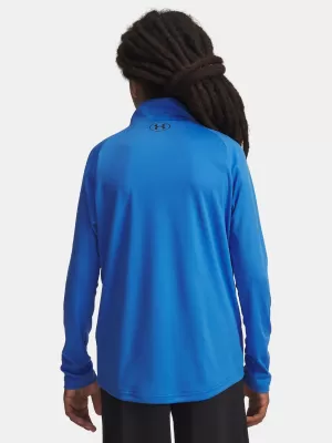 Chlapčenské tričko UNDER ARMOUR UA TECH 2.0 1/2 ZIP 1363286-402 MODRÁ