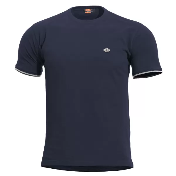  tričko PENTAGON LEVANTES CREWNECK STRIPES K09026 NÁMORNÍCKA MODRÁ 