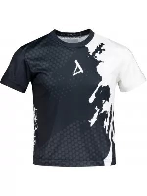 Detské prémiové funkčné tričko ALTISPORT VOJ/ALM112TR01 ČIERNOBIELY