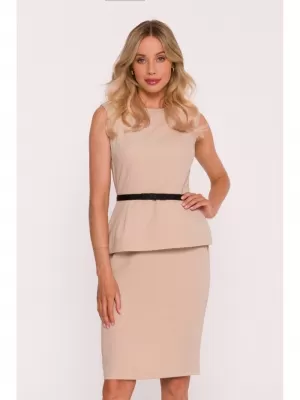 Šaty STYLOVE S427 BÉŽOVÁ