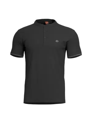 tričko PENTAGON LEVANTES HENLEY T-SHIRT STRIPES K09025 ČIERNA