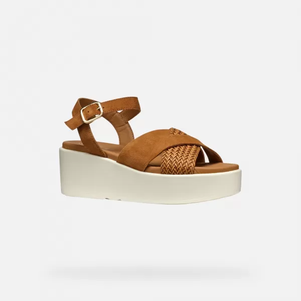  Dámske sandále GEOX XAN2.2S HNEDÁ 