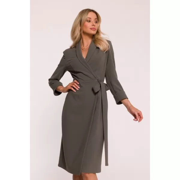  Šaty STYLOVE S415 KAKI 