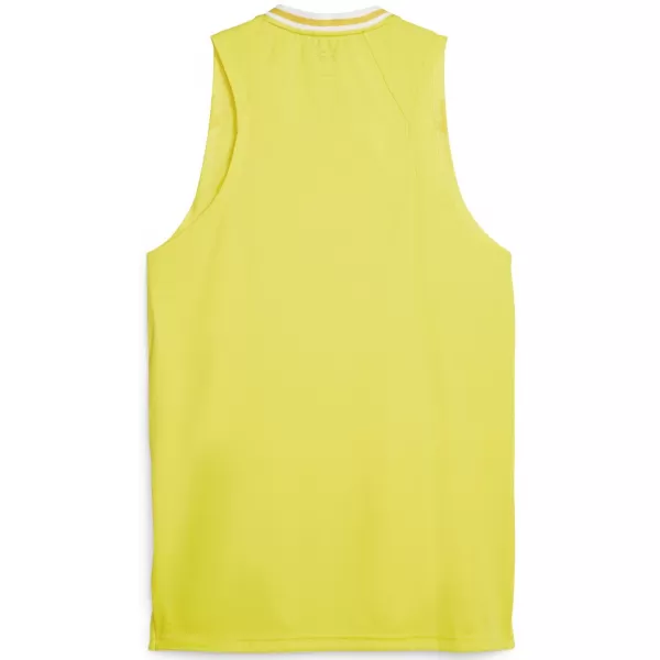  Mužský dres PUMA HOOPS TEAM GAME JERSEY 67662805 KYBERNETICKÁ ŽLTÁ 
