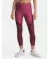 Dámske legíny UNDER ARMOUR TECH PRINT PANEL ANKLE LEG 1386407-659 ČERVENÁ