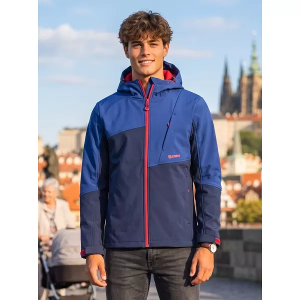  Pánska bunda so softshell ALTISPORT GAN MODRÝ 
