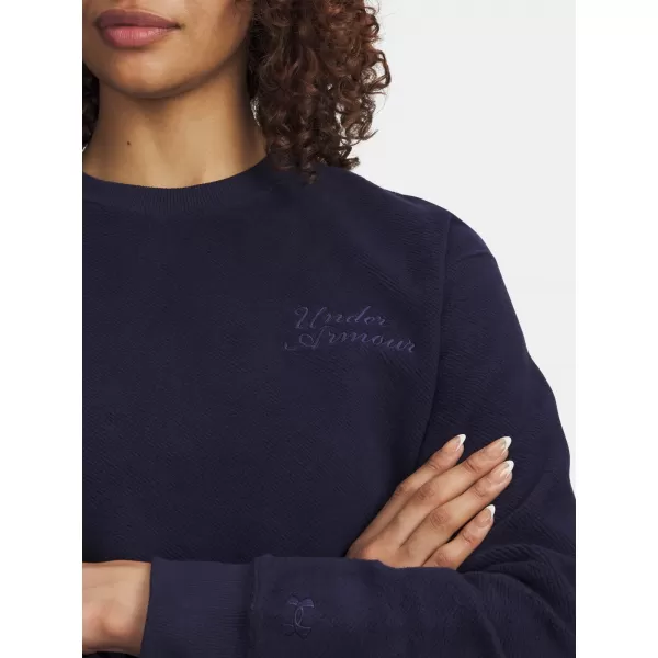  Dámska mikina UNDER ARMOUR ICON TERRY VARSITY CREW MODRÁ 