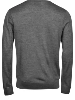 Pánsky sveter TEE JAYS | TJ 6000 GREY MELANGE