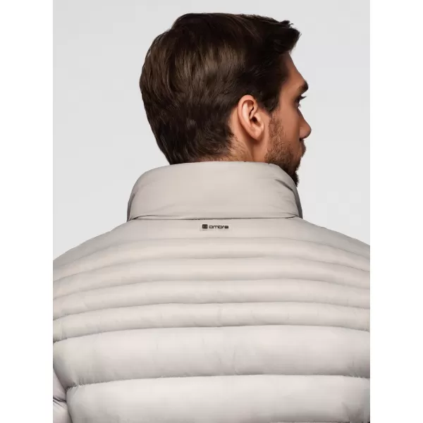  Pánska bunda OMBRE OM-JALP-0231 SVETLO ŠEDÁ 