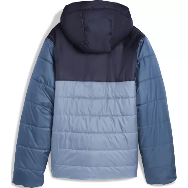  Sako PUMA ESS HOODED PADDED JACKET 68522634 STUDENÝ MODRÝ 