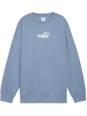 Dámska mikina PUMA ESS NATURE 2 0 OVERSIZED CREW FL 68807834 STUDENÝ MODRÝ