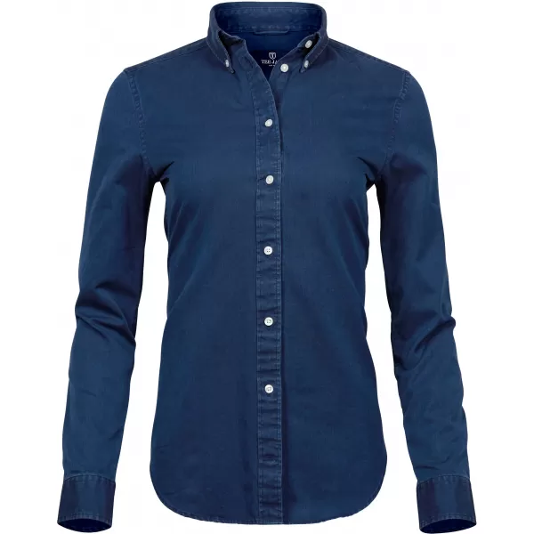  Dámska košeľa TEE JAYS | TJ 4003 INDIGO BLUE 