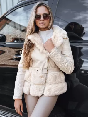 Dámska bunda DSTREET TY5275 ECRU