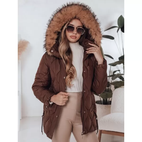  Dámska bunda DSTREET TY5013 HNEDÁ 