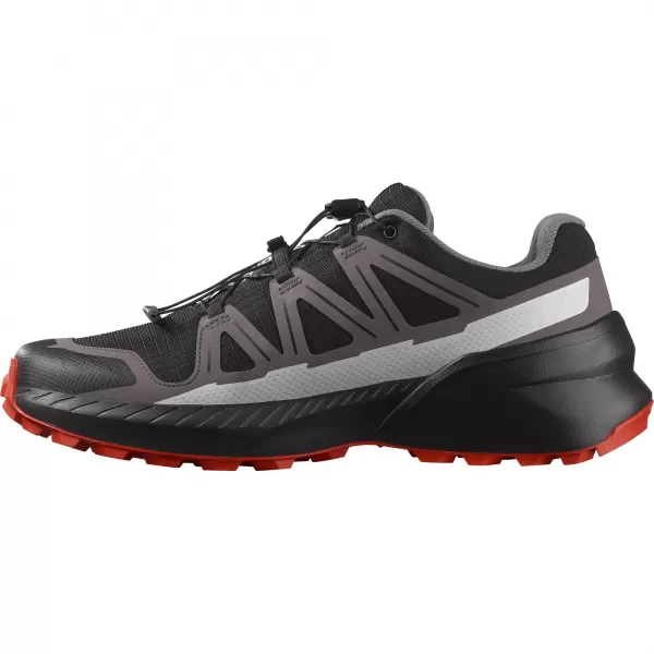  Pánske topánky SALOMON SPEEDCROSS PEAK GORE-TEX ČIERNA/CASTLEROCK/CHERRY PARADAJKA 