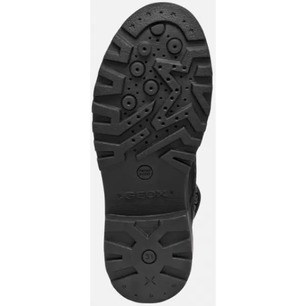  Dievčenské členkové čižmy GEOX B462LC022FUC0724 ČIERNA 