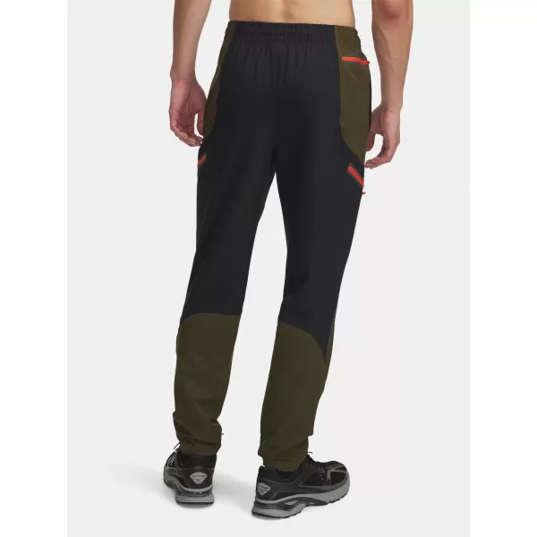  Pánske športové nohavice UNDER ARMOUR UA UNSTOPPABLE CARGO PANT 1390256-308 ZELENÁ 