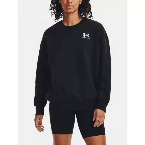  Dámska mikina UNDER ARMOUR ESSENTIAL FLC OS CREW 1379475-001 ČIERNA 