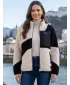 Dámska fleecová mikina ALTISPORT GERI ČIERNA/BÉŽOVÁ