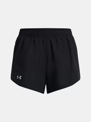 Dámske šortky UNDER ARMOUR UA FLY BY 3'' SHORTS 1382438-001 ČIERNA