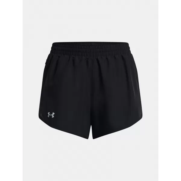  Dámske šortky UNDER ARMOUR UA FLY BY 3'' SHORTS 1382438-001 ČIERNA 