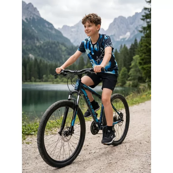  Detské prémiové funkčné tričko ALTISPORT VOJ/ALK076TR01 MODRÁ ČIERNA 