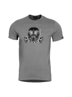 tričko PENTAGON AGERON GAS MASK K09012 VLK/SIVÁ