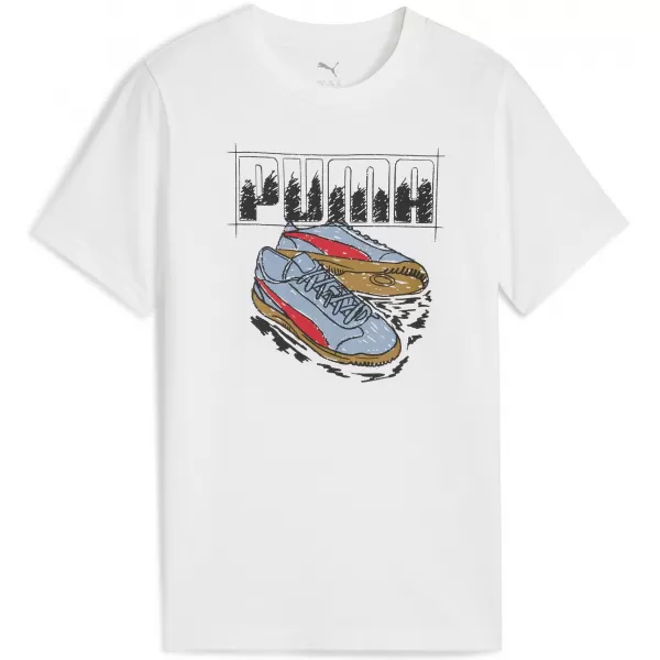  T -shirt PUMA GRAPHIC SNEAKER TEE B 68993902 PUMOVÁ BIELA 