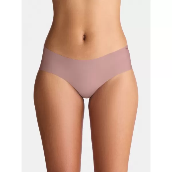  Dámske nohavičky UNDER ARMOUR UA PURE STRETCH NS HIP - 3PK 1383895-673 TURMALÍNOVÁ RUŽOVÁ 