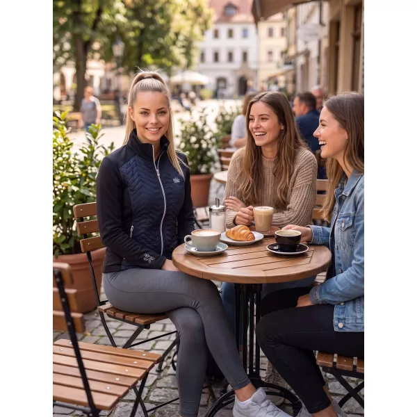  Dámska hybridná bunda ALTISPORT GAIL ČIERNA 