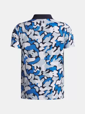 Chlapčenské tričko UNDER ARMOUR UA MATCHPLAY PRINTED POLO 1377349-412 MODRÁ