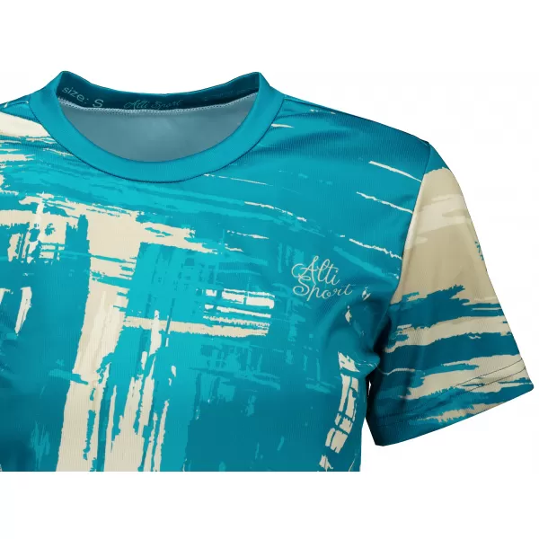  Dámsky prémiový crop top ALTISPORT VOJ/ALW010TR07 PETROLEJOVÁ/HNĚDÁ PETROLEJOVÁ/HNEDÁ 