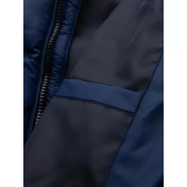  Pánska bunda OMBRE OM-JAHP-0303 NÁMORNÍCKA MODRÁ 
